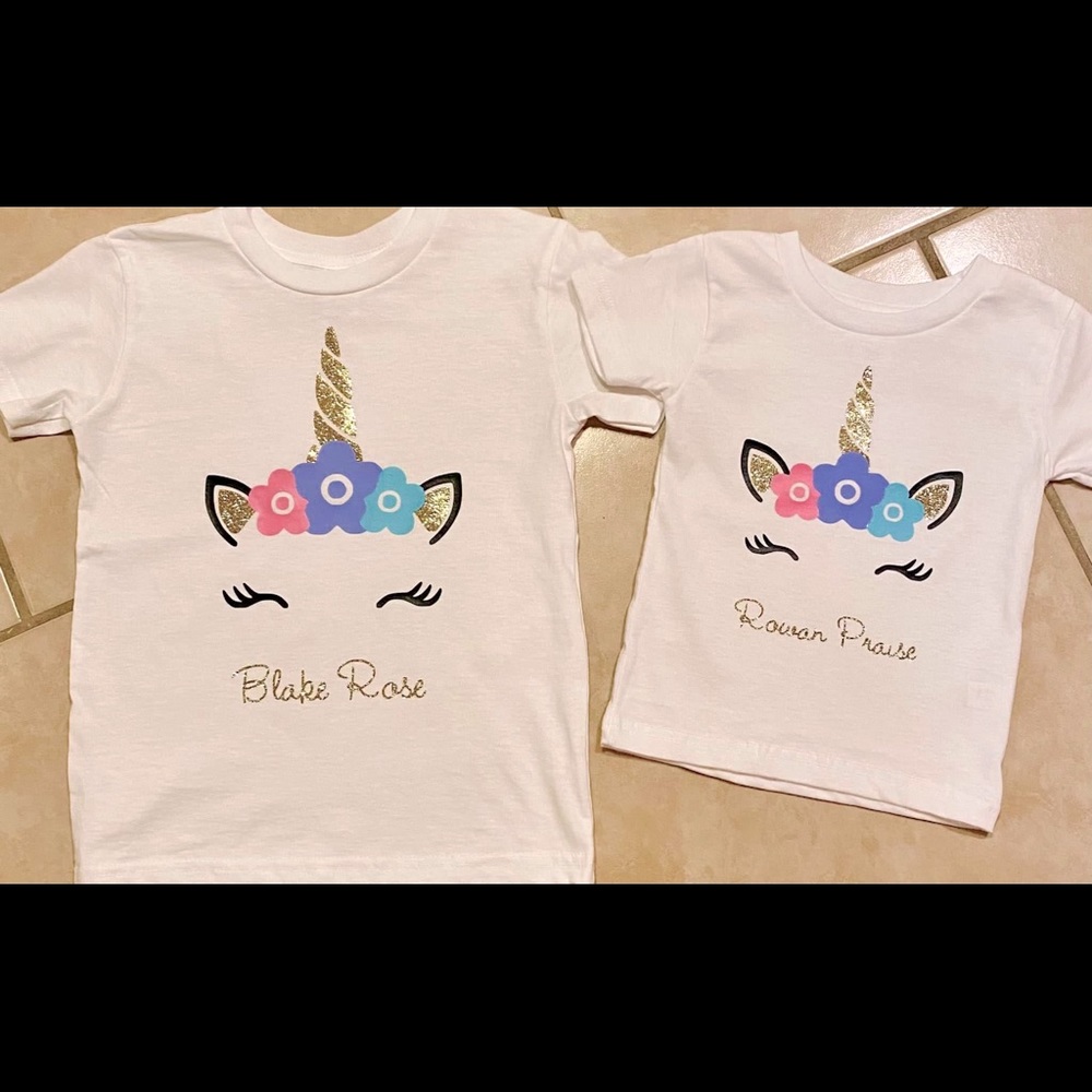 Custom Matching Sibling Shirt Tops